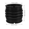 YUYUETIME 2Pcs Black Engine Air Intake Pipe Hose Durable Flexible Air ...