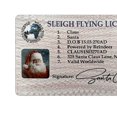 thumbnail image 2 of Licencia de conducir de Nochebuena Suministros creativos para fiestas con licencia de vuelo de Papá Noel, 2 of 7