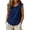 Navy -AQ23, variant on Dwellite Women Cotton Linen Shirts Summer Casual Comfy Sleeveless Crewneck Tank Tops Loose Lightweight Blouses Light Gray 3XL