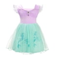 thumbnail image 1 of Disfraz elegante de princesa sirena con margaritas para Halloween, fiesta elegante, falda de tul, atuendo de verano para niñas pequeñas, talla 5T, estilo 20, 1 of 6
