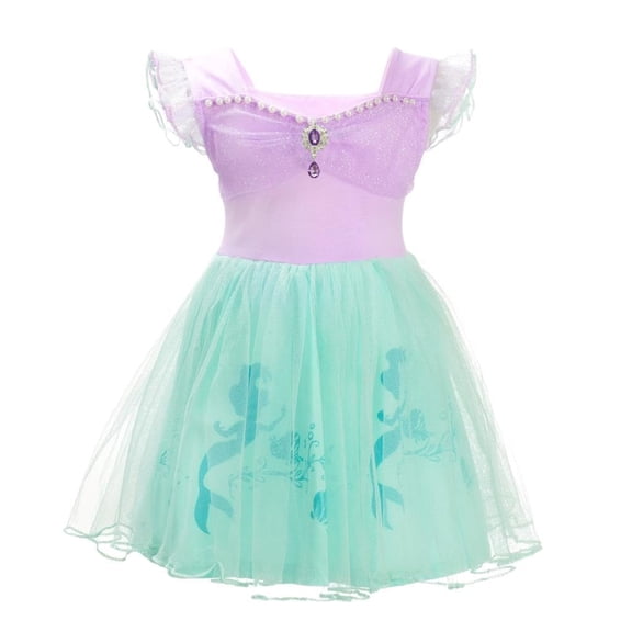 Vestido de tul Dressy Daisy para niñas pequeñas, sirena y princesa, 4T