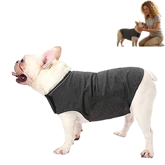 Dog Anxiety Calming Vest Comfort Shirt, Soft Polyester Pet Emotional Stress Relief Jacket for Thunderstorms Fireworks Vet Visits Travel, Calming Aid for Dogs (L)