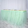 thumbnail image 5 of BalsaCircle 21 feet Tutu Multi Layers Tulle Table Skirt Linens Mint Green, 5 of 9