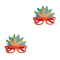 thumbnail image 1 of Matsuzay DIY Plume anteojos marco brillante Color carnaval gafas vanidad máscara vestido decoración gafas foto Prop marco rojo marco rojo 2Conjunto, 1 of 6