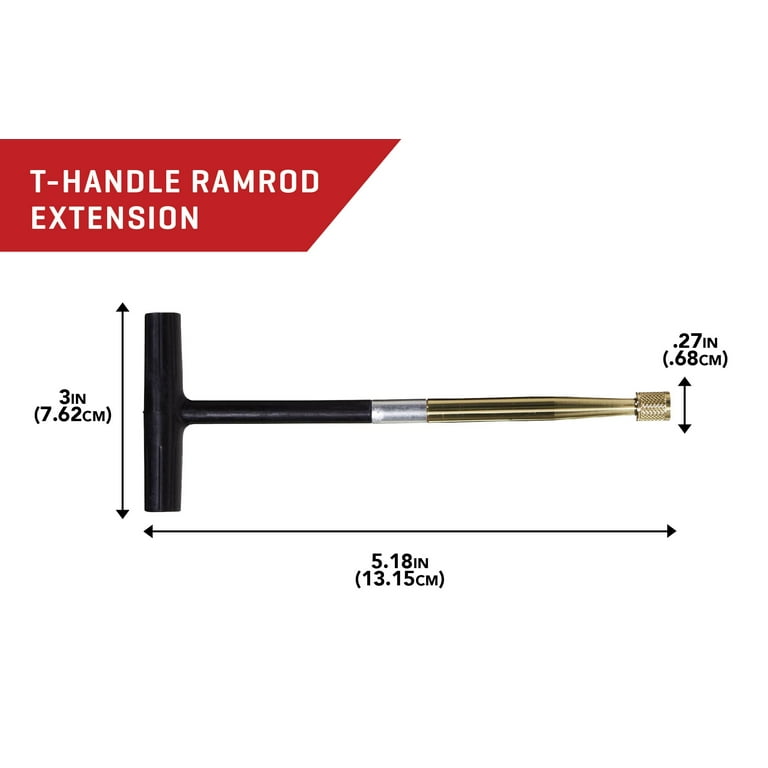 Thunder Cloud T-Handle Ram Rod Gun Cleaning Extension Set, 5.18 x