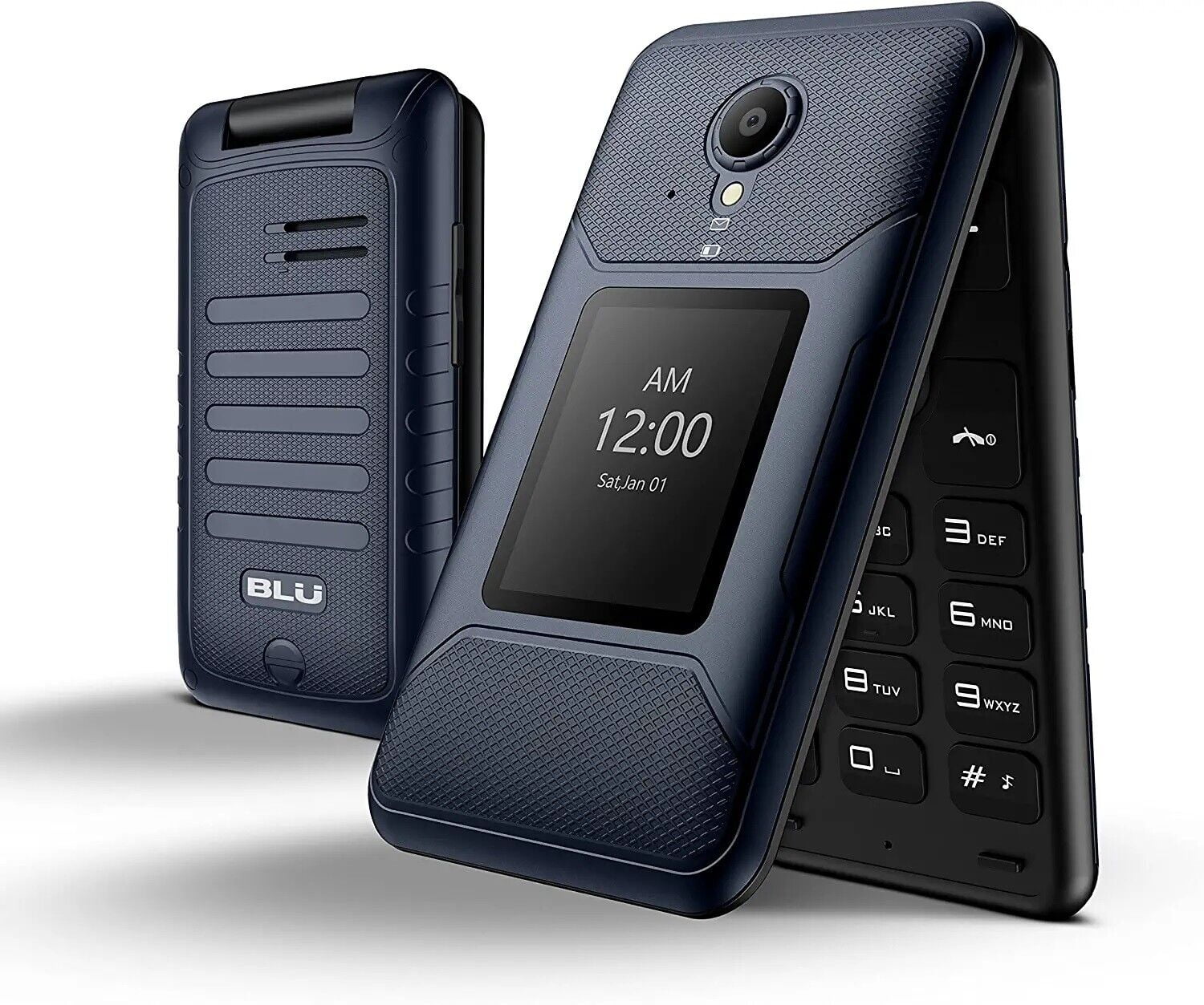 未使用 未開封 BLU TANK SIMフリー　海外用携帯電話　　GM72 BLU Tank Flip |Unlocked | 4G LTE Flip Phone|2022 | 2.8