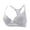 Gray, variant on Women's Front Clasp Bra with Steel Rim Support and Lace Detailing for Enhanced Shape, Adjustable Straps, Smooth Contour Cups, Everyday Wear, Date Nights White 85C