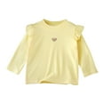thumbnail image 2 of Bnwani Toddler Shirts Long Sleeve Cotton Fall Cotton Crew Neck Thin Casual Heart Printed Tops 3-4t, 2 of 5