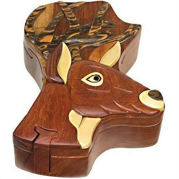 Deer Head - Secret Wooden Puzzle Box