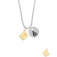 thumbnail image 2 of Delight Jewelry Goldtone Holy Bible Silvertone Script Initial Disc - & - Charm Necklace, 20"+3", 2 of 4