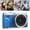 Blue, variant on Nieyigj Digital Camera UHD 4K 68MP 16x Zoom Smart Autofocus Compact Portable Vlog Camera for Travel Teens Adults Beginners, Brown (5.12 inches / 13 cm Length)