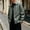 B_ Gray, variant on Men's Spread Collar Seam Detail Side Zip Pocket Full Zip Long Sleeve Casual Jacket for Coffee Runs Urban Commutes Gray M