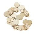 thumbnail image 1 of Rodas de madera Signos sin terminar Ornamentos colgantes Patrón en blanco colgante pulido con agujero Natural Scrapbooking Tags 100 PCS Inevent HA011971-00, 1 of 7
