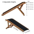 thumbnail image 5 of Unipaws Dog Ramp, Wooden Pet Ramp for Small Dogs, Foldable Dog Ramp, Adjustable Height, 5 of 6