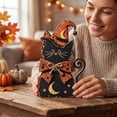 thumbnail image 7 of Halloween Decor Wooden Black Cat Figurine 8 Inch Vintage Witch Hat Design for Indoor Home Tabletop Decor, 7 of 7