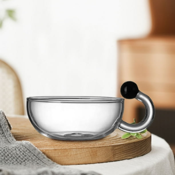 Tetera de vidrio con infusor de 210 ml, transparente, ideal para preparar té de hojas sueltas, ideal para la hora del té en familia y para recibir invitados. Aestivo | B | AESTIVO