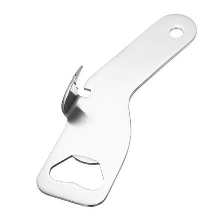 Uxcell Stainless Steel Bottle Opener, Can Punch Bottle Opener, Silver