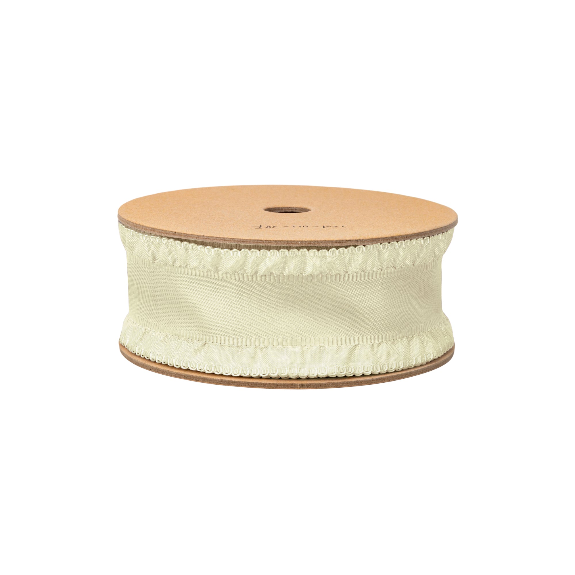 LaRibbons 1 1/2" Ruffle Ribbon, Cream, 20 Yard Roll