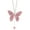Pink, variant on XMMSWDLA Butterfly Diamond Car Hanging Accessories, Crystal Car Rear View Mirror Charms Car Decorative Accessories for Women, Lucky Gifts Hanging Ornament Pendant Decor for All Cars