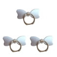 thumbnail image 2 of yingyy Chic Bow Ring Phone Ring Holder Stand Mobile Kickstand Desk Table Ring Stand Silver 3Set, 2 of 6