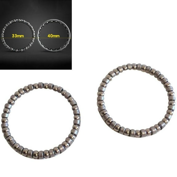 Mduoduo 2 Pcs Bicycle Bike 1 1/8'' Headset Caged Ball Bearing Race Cycling Bearing,Pair of Bearings for Bicycle Head Set, Bike Headset, Bikes, Beach Cruiser, limos, Stretch Bicycles