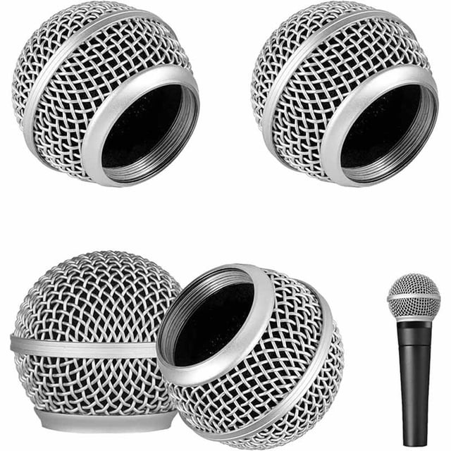 Replacement Microphone Grille Portable Professional Detachable Wired Wireless Build-in Sponge KTV Party Concert Mic Head Part Type 3
