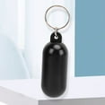 thumbnail image 2 of 5Pcs Plastic Floating Keychain Pill Shape Float Key Ring for Boating Fishing Kayak Surfing Sailing Outdoor Sports Black, 2 of 5