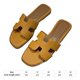 thumbnail image 2 of Zapatillas Mujer Sandalias Planas Moda Slip On Suave para Verano Playa (36) Caqui, 2 of 8