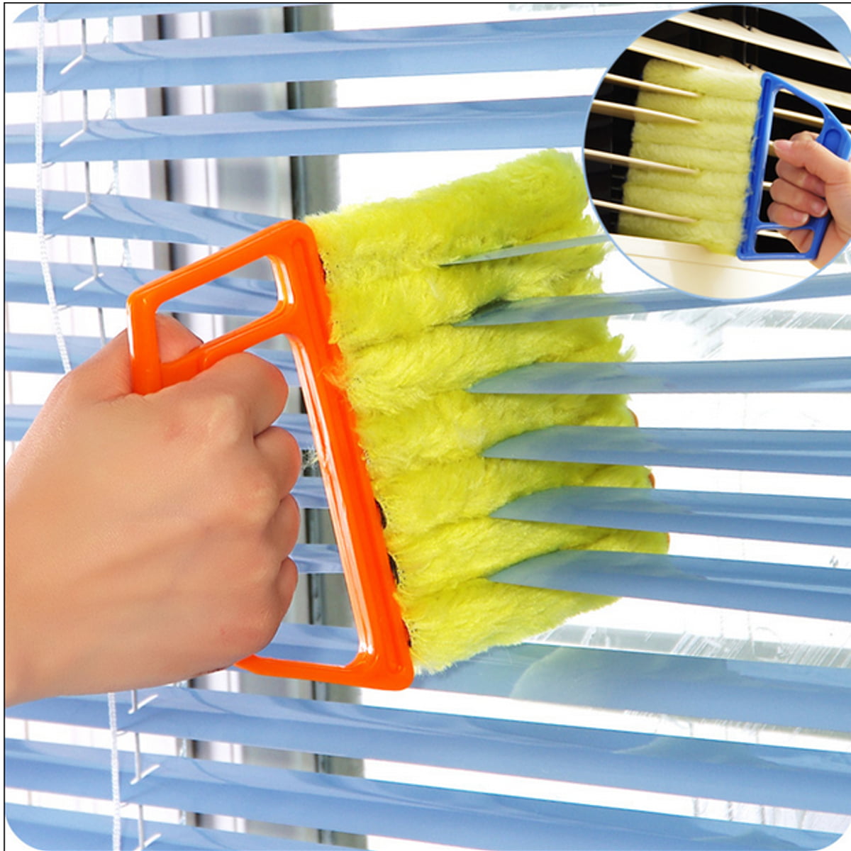 Window Cleaning Brush Air Conditioner Car A//C Duster With Washable Venetian