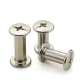 thumbnail image 1 of 8Mm M5 Electroplating Nickel Bench Screws Books Nuts Rivets Photo Albums Docking, 1 of 4