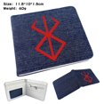 thumbnail image 2 of Cartera con personajes de anime de Berserks, delgada, plegable, multicolor, 2 of 2