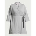 thumbnail image 6 of Joyspun Women’s Waffle Kimono Robe, Sizes S to 3X, 6 of 6