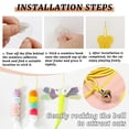 thumbnail image 5 of Clearance!Juguetes para gatos para aliviar el aburrimiento, columpio, colgante de puerta, palo de gato con plumas elásticas, campana, ratoncito y suministros para gatos, 5 of 5