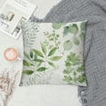 thumbnail image 2 of COMIO Sage Green Pillow Covers Spring Watercolor Eucalyptus Floral Pillowcase Leaf Print Throw Pillow Covers Soft Square Cushion for Home Couch Sofa Bedroom Livingroom, 2 of 5