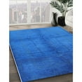 thumbnail image 2 of Ahgly Company Indoor Rectangle Mid-Century Modern Neon Blue Oriental Area Rugs, 2' x 4', 2 of 6