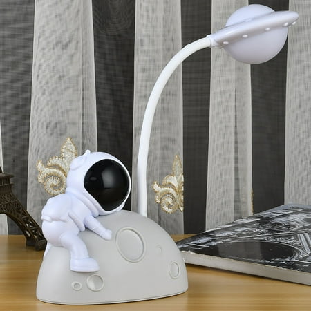 

UYTIHGLOJK Cartoon Spaceman Astronaut Eye Desk Lamp Cartoon Moon Lamp Led Learning Eye Rechargeable Desk Lamp Wireless Bedside Lamp Cute Creative Children Night Lamp Household Appliances