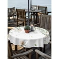 thumbnail image 2 of Outdoor Tablecloths with Umbrella Hole & Zipper, Green Eucalyptus Leaves Round Tablecloth 54 Inch, Spring Floral Weeping Farmhouse Waterproof Table Cloth, Patio/Pool/Picnic Table Covers, 2 of 8