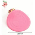 thumbnail image 4 of Vibrant Pink Durable Rubber Dog Frisbee - Ideal for Playtime Fun, 4 of 5