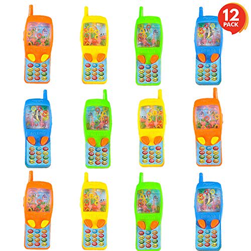Artcreativity - Juego de anillo de agua para teléfono móvil de 4 pulgadas, paquete de 12, colorido juego de teléfono de mano para niños, divertidos regalos de fiesta de cumpleaños para niños, premio d ArtCreativity 692764134369