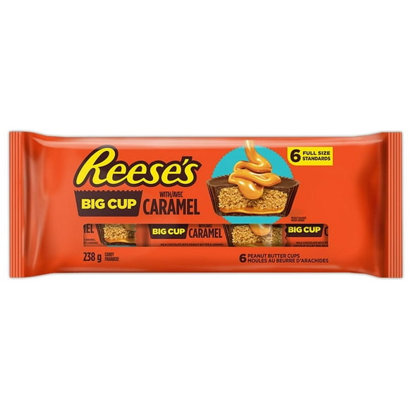REESE'S Big Cups Caramel Multi 6's, 238g