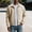Beige, variant on Jjayotai Men's Zip Up Jacket Collared Bomber Sleeve Pocket Utility Outerwear Casual Loose Fit Fall Winter Streetwear Ribbed Cuffs