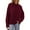 Wine Red, variant on PRETTYGARDEN Womens Sweaters Fall Trendy Casual Crewneck Long Sleeve Cozy Knit Pullover Sweater Tops Winter Clothing