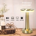 thumbnail image 5 of Lámpara de escritorio táctil inalámbrica portátil, atenuación táctil de 3 velocidades, puerto de batería USB incorporado, lámpara de noche para dormitorio, lámpara de ambiente de barra, mesa, dorado, 5 of 5