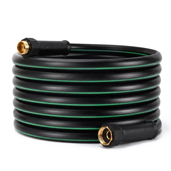25 ft Heavy Duty Garden Hose, Non-Expandable Hybrid Water Hose, Kink Resistant Flexible Hose for Lawn Watering, Gardening and Outdoor Cleaning