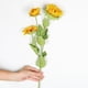 thumbnail image 1 of Ramo de flores artificiales de girasol - Bonsái ABS de 65 cm/25,6 pulgadas para bodas y decoración del hogar, 1 of 7