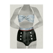 Trademark Fine Art 'Vintage Bathing Suit I' Canvas Art by Grace Popp