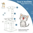 thumbnail image 4 of Cat Tower, Cat Tree for Indoor Cats, Multi-level Cat Tree with Scratching Posts and Cat Hammock-Blue for Kittens, Elderly Cats, Adult Cats, 4 of 7