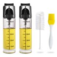 thumbnail image 2 of Pulverizador de la niebla de petróleo Escalado de cristal transparente Botella de vidrio portátil Gadgets de cocción portátiles botellas para la ensalada de picnic de barbacoa 90 ml 2 piezas Monstrate HA010515-00, 2 of 6