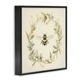 thumbnail image 4 of Stupell Industries Soft Bee Wreath Animals & Insects Painting Black Framed Art Print Wall Art, 12 x 12, 4 of 10