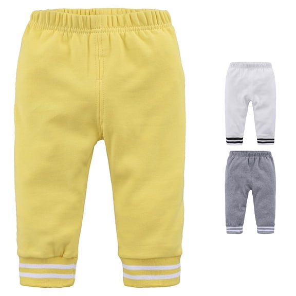 Boy Sweatpants Baggy High Waist Elastic Jogger with Pockets Solid Pants Activewear Sweatpants Size 2-3 Years